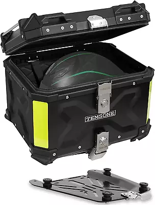 45L Black Motorcycle Luggage Waterproof Tail Box Scooter Trunk Storage Top Case • $115.99