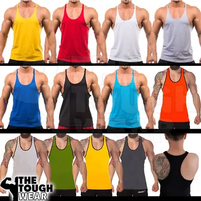 Gym Stringer - Men's Tank Top For Bodybuilding And Fitness - Stringer Sports • $7.19