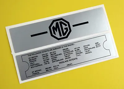 MGB Vintage Early Rocker Valve Cover Stickers Decal Gloss Laminated • $4.27