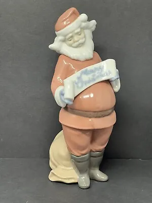 Nao Lladro Merry Christmas Santa Figurine Vintage 2000 Hand Made In Spain 1399 • $99