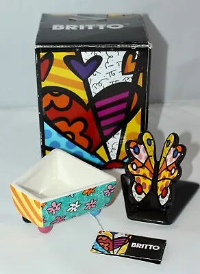 Romero Britto 2009 Colorful Butterfly Trinket Dish W/Box • $24.99