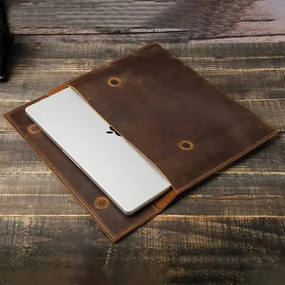 $41.99 • Buy Genuine Leather Sleeve Bag For Apple Macbook Air 13.6 M2 Pro 13 14 Laptop Case