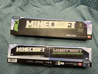 Minecraft Logo Light Phase On/ Pulsing Creeper 16  X 3.5  New  • $25