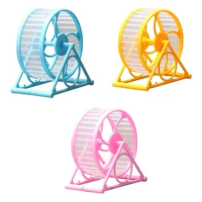 Small Pet Hamster Running Wheel With Stand Household Running Jogging Toy • £6.77