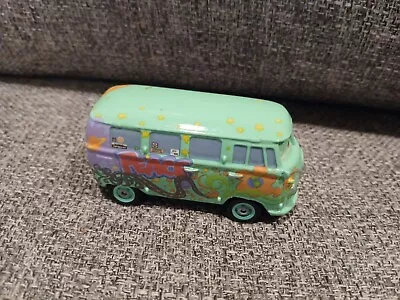 Disney Pixar Cars Movie Fillmore VW Volkswagen Bus Hippie Van Diecast Car Toy • $9.99