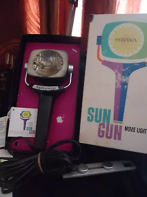 Vintage 1960's Sylvania Sun Gun Movie Camera Light SG-50 Complete Tested Working • $14.99