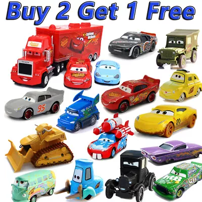 Disney Pixar Cars Lot Lightning McQueen 1:55 Diecast Model Car Toy Gift Loose • $10.87