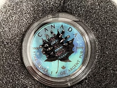 2022 Canada $5 Bejeweled Spider Maple Leaf 1oz Silver Coin .9999 #42/500 RARE • $169