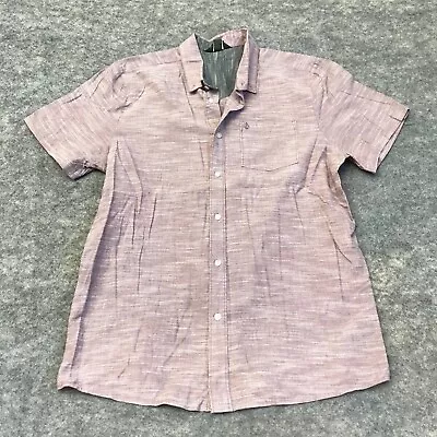 Volcom Short Sleeve Button Shirt Men's XL Purple • $11.13