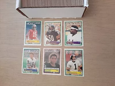 1983 Topps Football Complete Set Marcus Allen Singletary McMahon Easley RCs More • $38