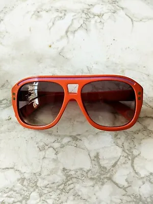 Marc Jacobs Aviator Sunglasses RARE Orange Purple Oversized Funky Retro • $129.99