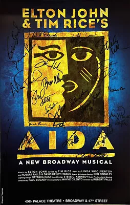 $199.99 • Buy AIDA Signed Broadway Poster Windowcard