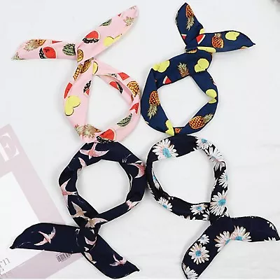 $3.95 • Buy Wire Headband Retro Wired Head Scarf Rockabilly Wire Hair Band Vintage Head Wrap