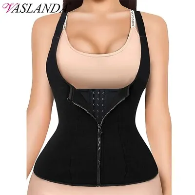 Women Waist Trainer Cincher Vest Body Shaper Top Corset Girdle Slimming Belt HTW • £6.79