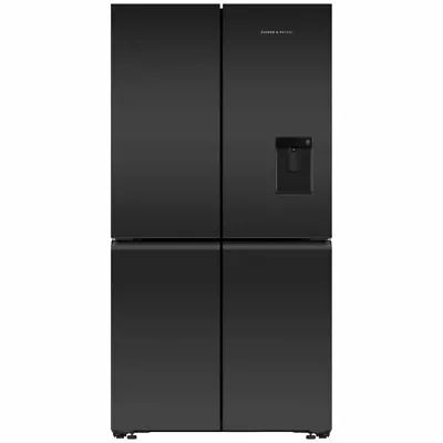 Fisher & Paykel 538L Quad Door Refrigerator - Matte Black Glass RF605QZUVB1 • $3109