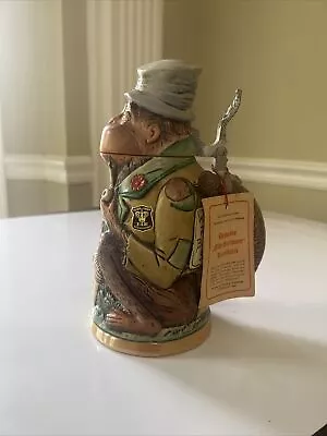 Matthias Girmscheid Rare Figural German Ceramic Monkey Character Beer Stein Lid • $189