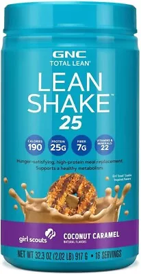 GNC Total Lean Gluten-Free Lean Shake 25 - Girl Scouts Coconut Caramel 1.87 Lb • $63.49