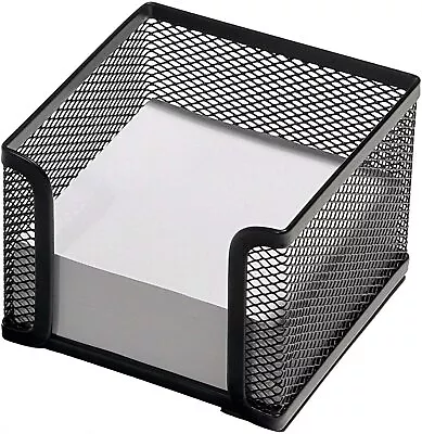 £9.99 • Buy Mesh Memo Pad Holder With Notes In Black By Osco