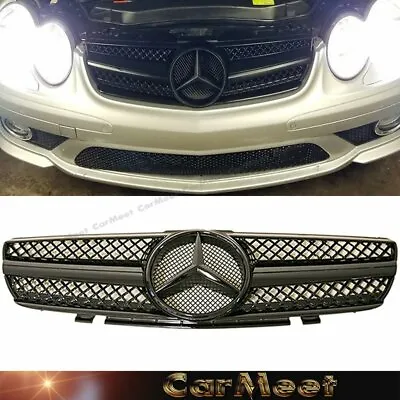 Shiny Black GB1 Color Front Vent Grille Fit For 02-06 R230 SL500 SL600 SL55 Use • $199.77