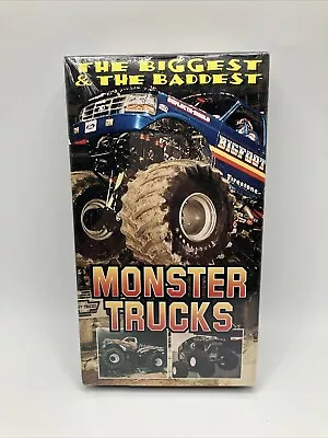 Monster Trucks 1995 VHS The Biggest & The Baddest Bigfoot Gravedigger NEW SEALED • $23.10