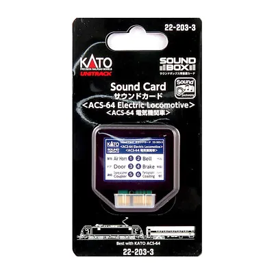 Kato 22-203-3 Sound Card ACS-64 Electric : HO / N Scale • $29.99