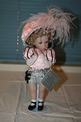 Danbury Mint 13  Fine Porcelain Collector Doll La Belle Diaperina Shirley Temple • $49.95