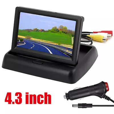 4.3  Car TFT LCD Mirror Monitor For Reverse Car Rear View Backup Camera Parking • $17.99