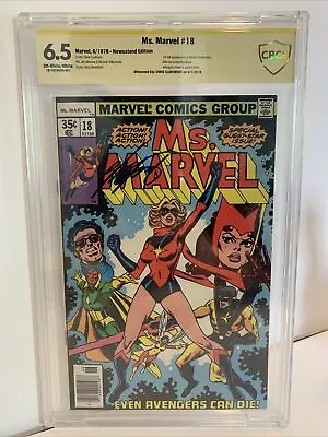 Ms. Marvel #18 CBCS 6.5 SS SIGNED Chris Claremont 1st Appearance Mystique 1978 • $174.99