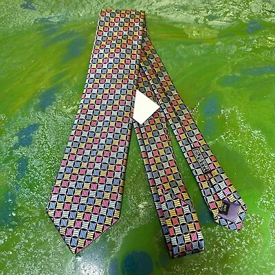 NWT J.Z. Richards Gallery Collection Men's XL Geometric Neck Tie New Necktie USA • $39.99