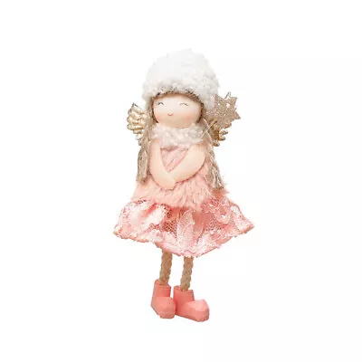 Christmas Angel Doll Pendant Plush Xmas Tree Hanging Table Decor Party Ornaments • $6.17