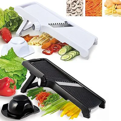 Professional Mandolin Slicer Julienne Cutter Chopper Fruit Vegetable Veg Peeler • £14.95