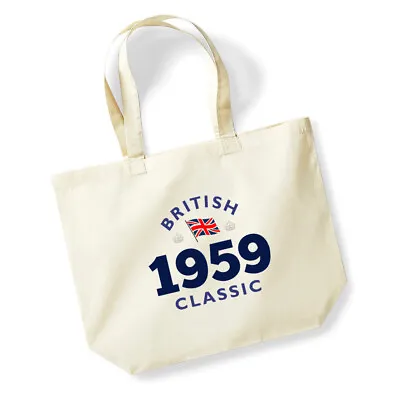 65th Birthday Vintage Gift Women’s Ladies Shopping Bag Present Tote Idea • £9.95