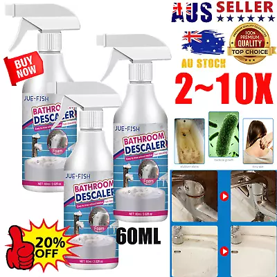 60ml Bathroom Descaler Spray Jue Fish Bathroom Descaler Stubborn Stains Cleaner@ • $4.33