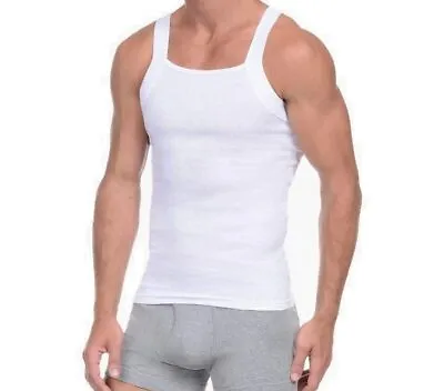 Running Vest Breathable 100% Cotton Designer Cut Tagless S 2XL Gym Essential • $14.99