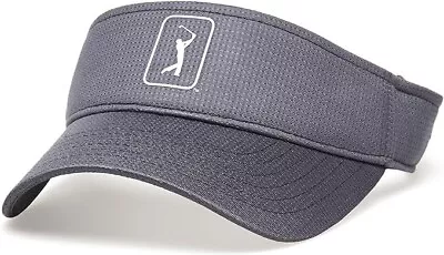 New PGA Tour AIRFLUX Fairway Mesh Golf Visor In Grey: Adjustable For Comfort • $12.99