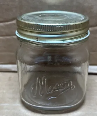 Vintage Glass Mason Jar With Measurement Lines • $7.50