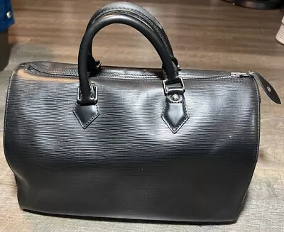 Authentic Louis Vuitton Handbag Epi Noir Speedy 30 • $450