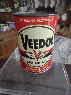 Vintage Veedol 1 Qt Oil Can EXC Condition  • $100