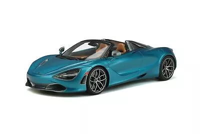 1:18 2018 McLaren 720S Spider -- Belize Blue -- GT Spirit • $259.99