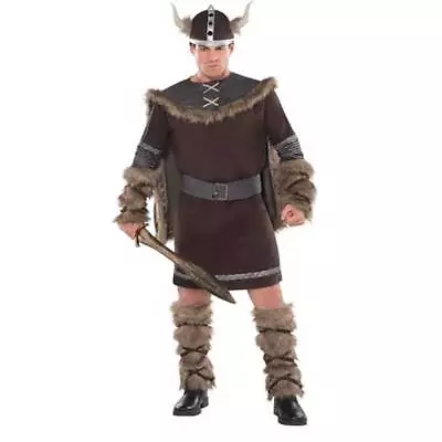 Barbarian Viking Nordic God Costume Mens Warrior Adults Dlx Thor Conan W Helmet • $99.95