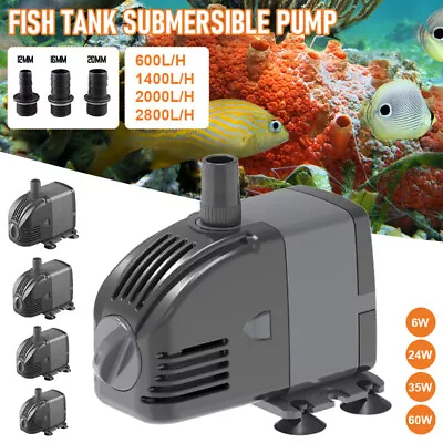 Water Pump Feature Fountain Outdoor Garden Fish Pond Completely Submersible UK • £16.99
