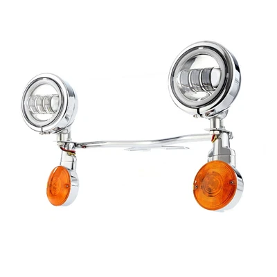 $139.99 • Buy LED Passing Turn Signals Fog Light Bar For Yamaha V-Star XVS 1100 1300 Custom