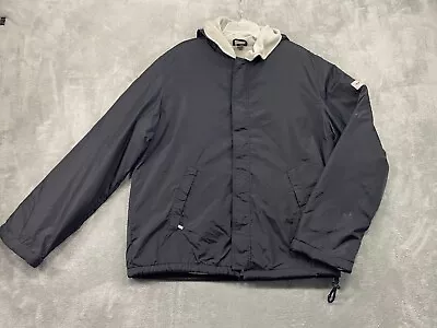 Diesel Jacket Men's Small Black Outdoors Windbreaker Hooded Streetwear MTV Music • $26.24