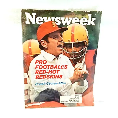 Newsweek Magazine November 1 1971 Washington Redskins George Allen • $12.99