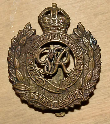 £12.99 • Buy WW2 Era British Army Royal Engineers Cap Badge, GR VI, Kings Crown