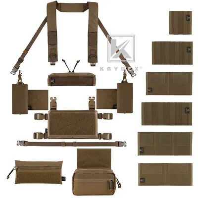 KRYDEX MK3 MK4 Micro Fight Chassis Chest Rig Shoulder Strap Mag Pouch Coyote Lot • $12.99