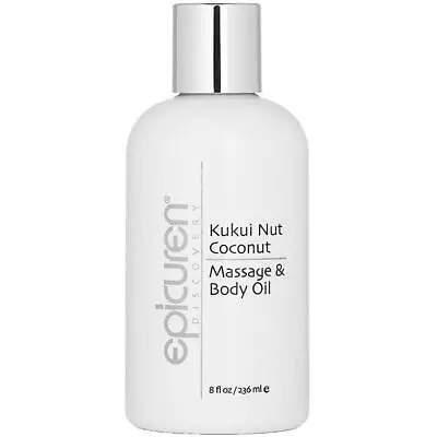 Epicuren Kukui Nut Coconut Massage & Body Oil 8oz**BRAND NEW FRESH & AUTHENTIC* • $39.01