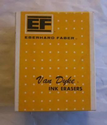 Eberhard Faber Van Dyke Ink Erasers 6505 Made In U.S.A. • $25