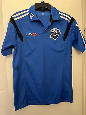 Vintage Adidas MLS Montreal Impact Polo Adult Mens Small Blue • $40
