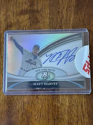 2011 Bowman Platinum Matt Harvey #BPA-MH RC REFRACTOR AUTO !!! • $17.99